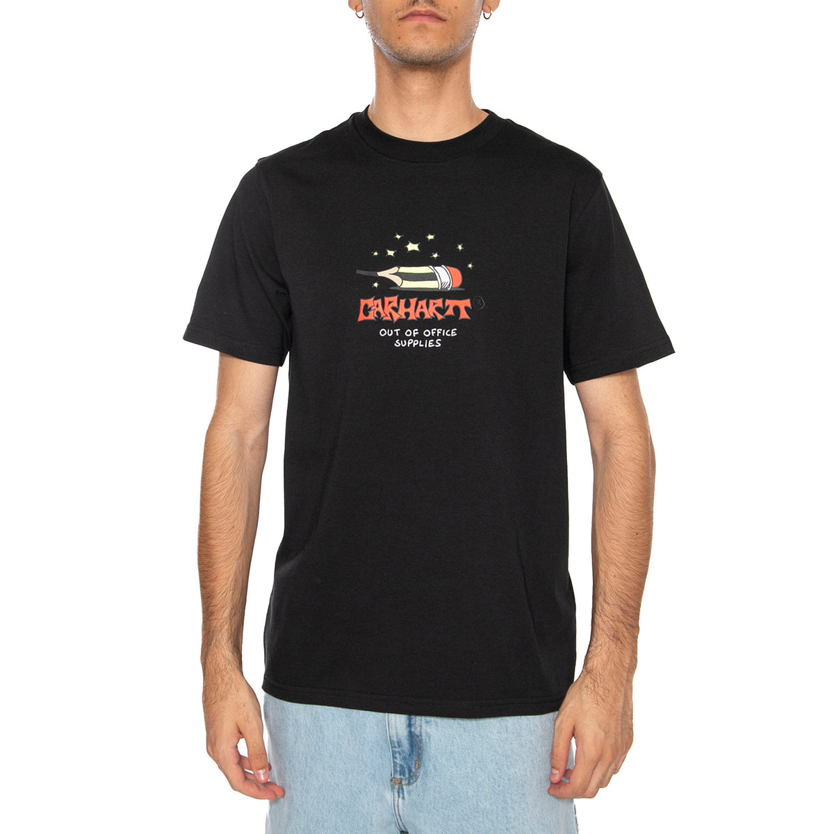 S/S Work Life Romance T-Shirt Black - Maglietta Girocollo Uomo Nera I035201.89XX . CARHARTT WIP 