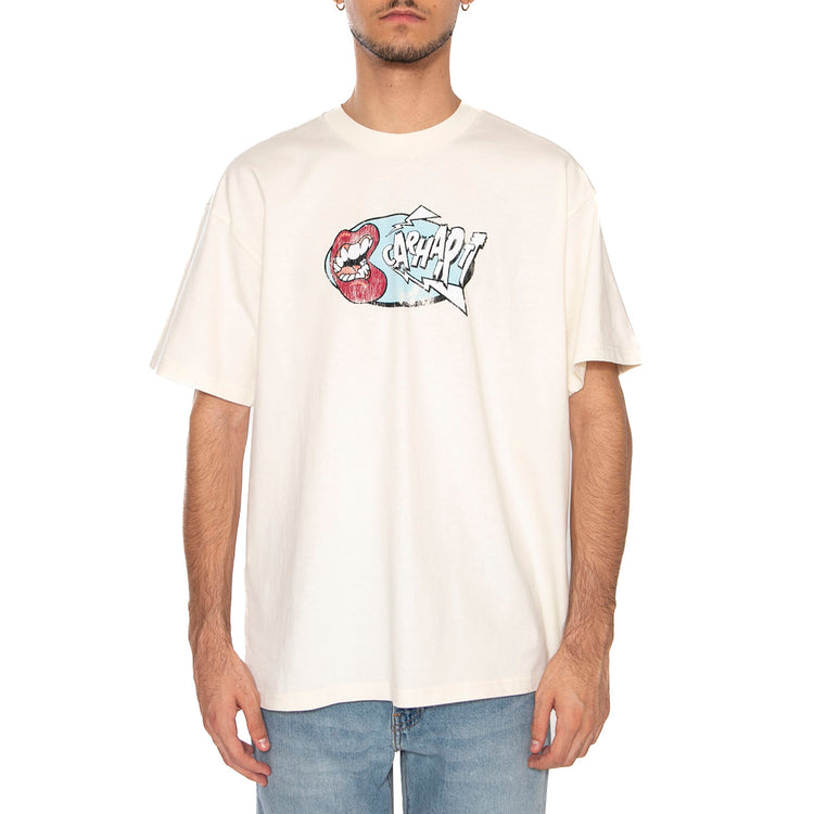 S/S Louder T-Shirt Wax - Maglietta Girocollo Uomo Beige I035202.D64G . CARHARTT WIP 