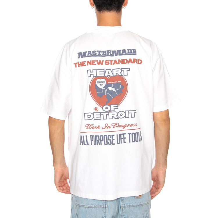 S/S Arcan T-Shirt White - Maglietta Girocollo Uomo Bianca I035209.0260 . CARHARTT WIP 