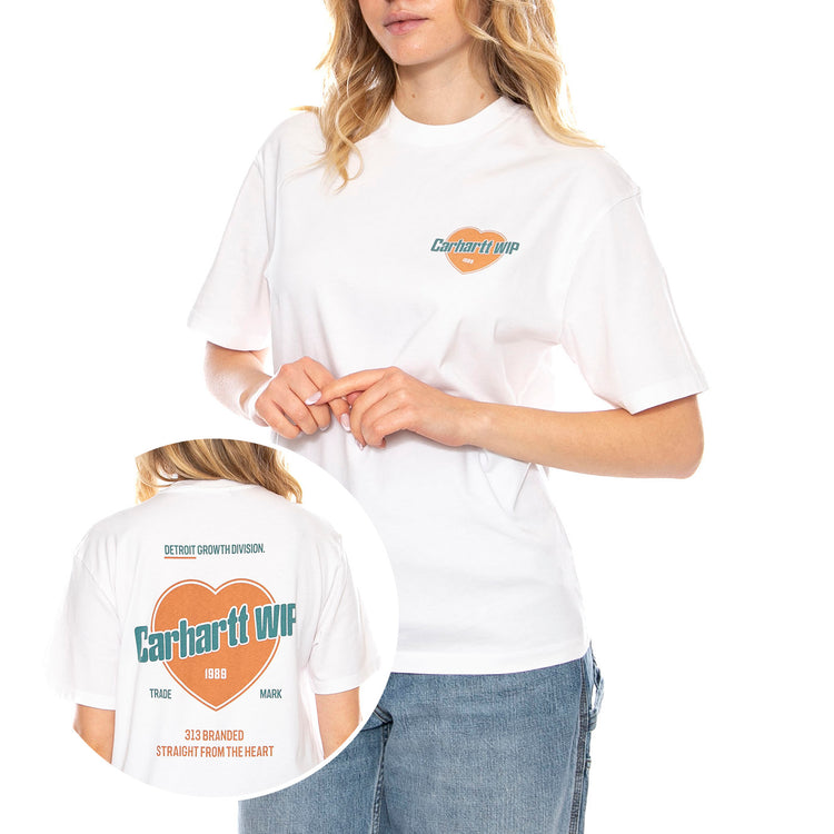 Carhartt WIP Womens Growth -- Maglietta Donna Bianca I035264-3 . CARHARTT WIP 