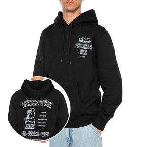 Hooded Sandwich Sweat Black / Blue Fog - Felpa Uomo Nera I035277.36AXX . CARHARTT WIP 