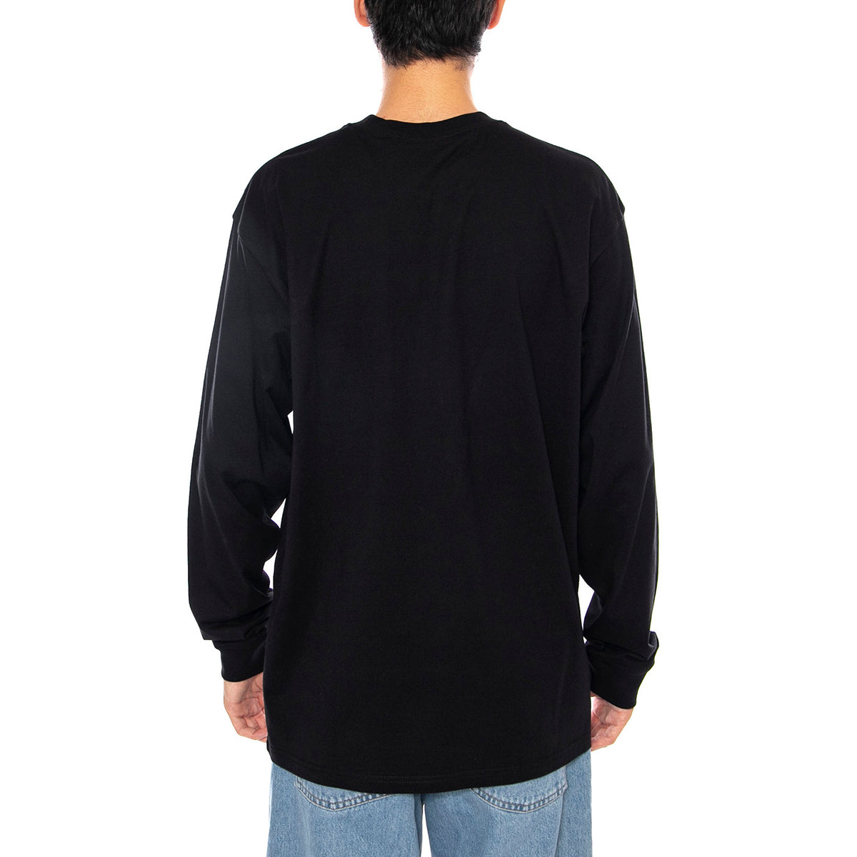 L/S Pocket Heart T-Shirt Black / Red - Maglietta Girocollo Maniche Lunghe Uomo Nera I035300.1V2XX . CARHARTT WIP 
