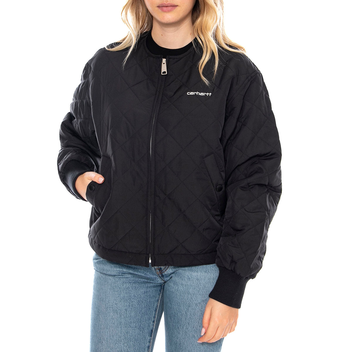 W Elma Liner - Black / White - Giacca Donna I035376.0D2.XX.03 . CARHARTT WIP 