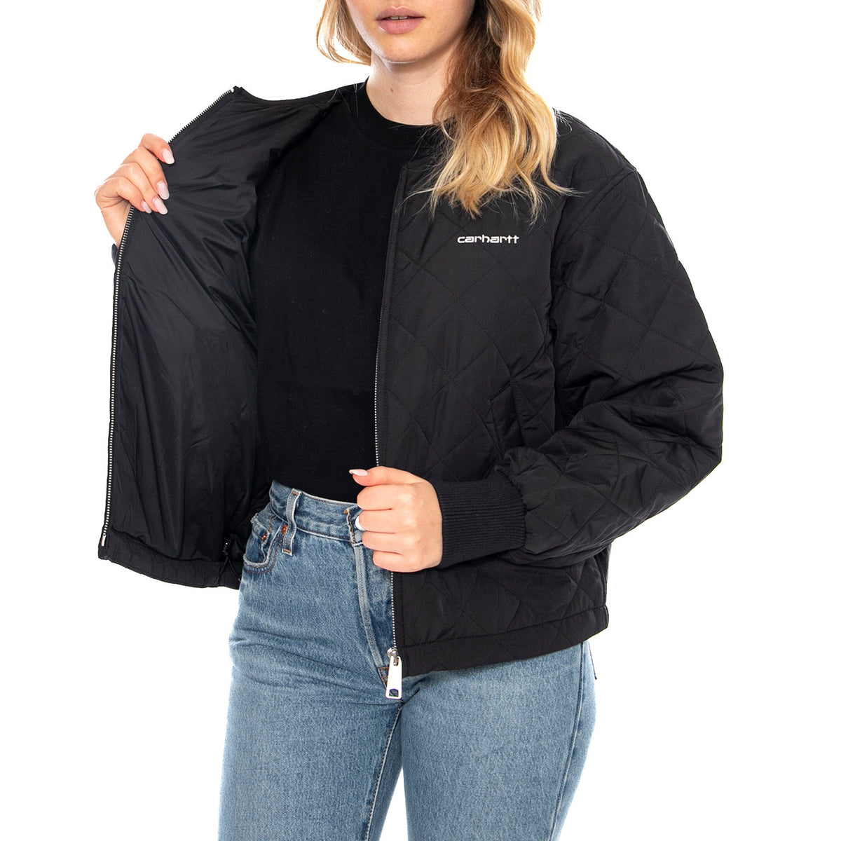 W Elma Liner - Black / White - Giacca Donna I035376.0D2.XX.03 . CARHARTT WIP 