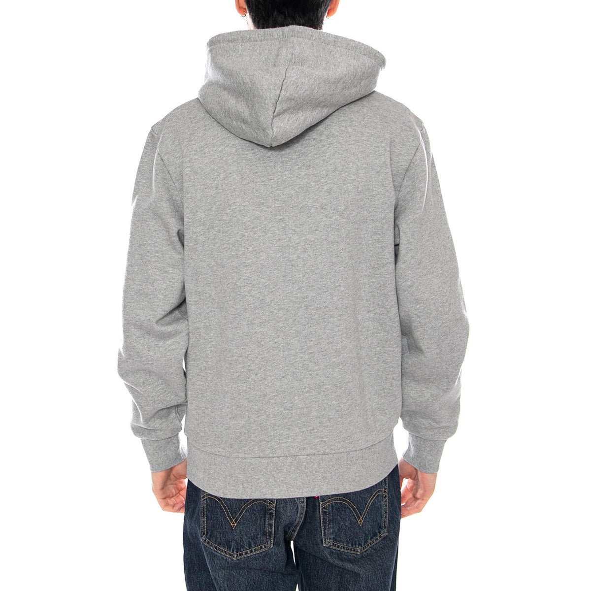 Hooded Script Embroidery Sweat -- Felpa Uomo Cappuccio Grigia I035392.00DXX . CARHARTT WIP 