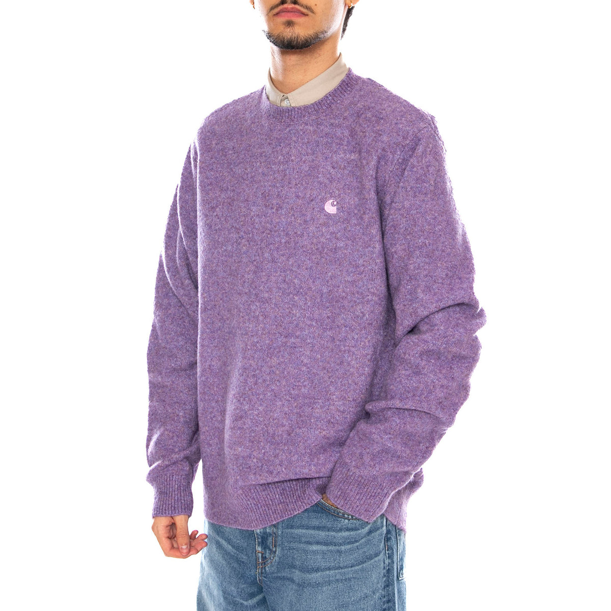 Curtis Sweater Tangled Phlox - Maglione Uomo Viola I035394.3B0XX . CARHARTT WIP 