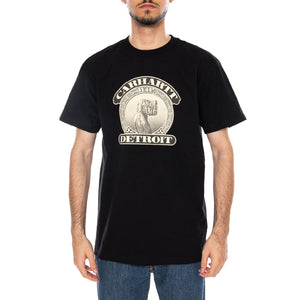 S/S COLD WORLD T-SHIRT BLACK - Maglietta Girocollo Uomo Nera I035431.89XX . CARHARTT WIP 