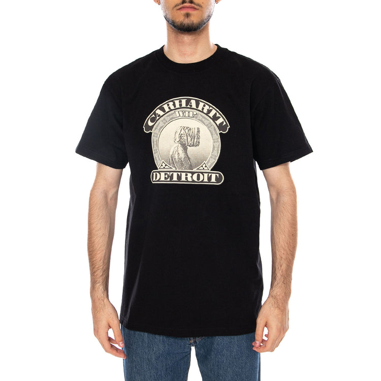 S/S COLD WORLD T-SHIRT BLACK - Maglietta Girocollo Uomo Nera I035431.89XX . CARHARTT WIP 