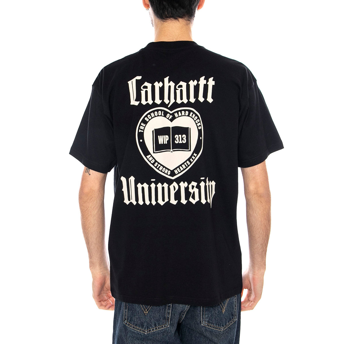 S/S Schooling T-Shirt -- Maglietta Uomo Nera I035453.89XX . CARHARTT WIP 