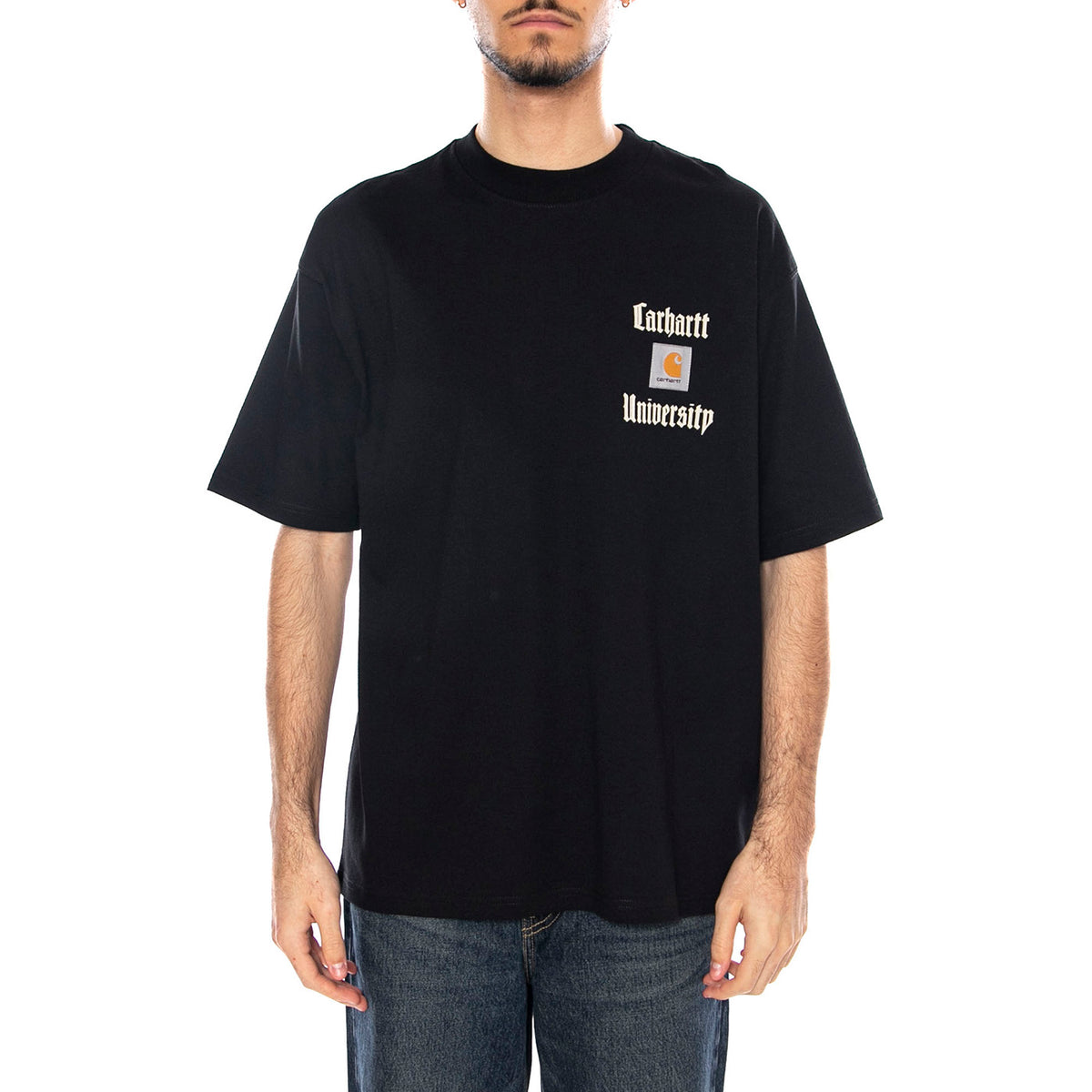 S/S Schooling Heart T-Shirt -- Maglietta Uomo Nera I035455.89XX . CARHARTT WIP 