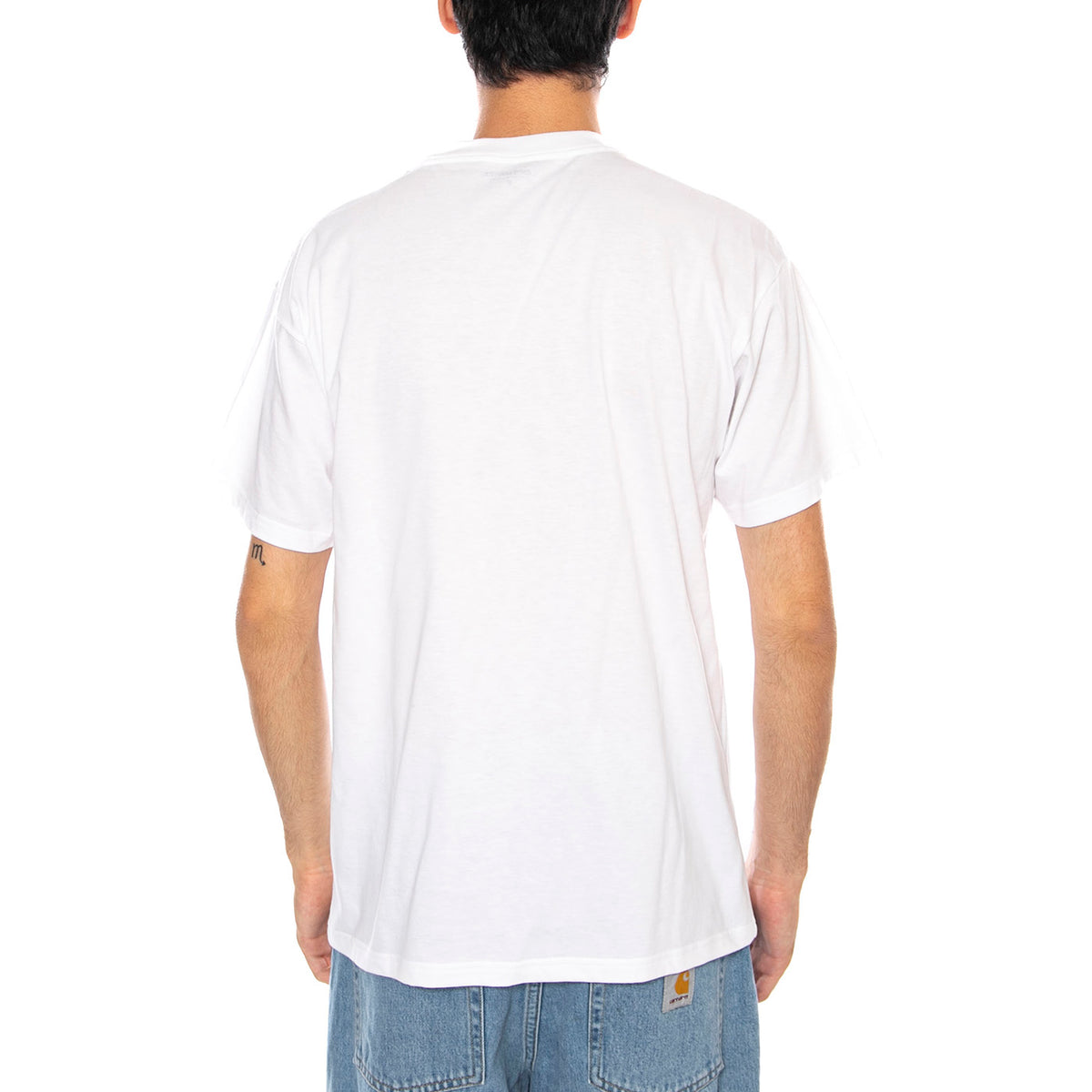 S/S Beaker T-Shirt White - Maglietta Girocollo Uomo Biancac I035456.02XX . CARHARTT WIP 