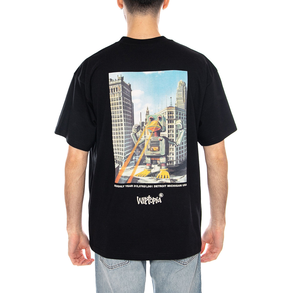 S/S Wiptopia T-Shirt Black - Maglietta Girocollo Uomo Nera I035492.89XX . CARHARTT WIP 