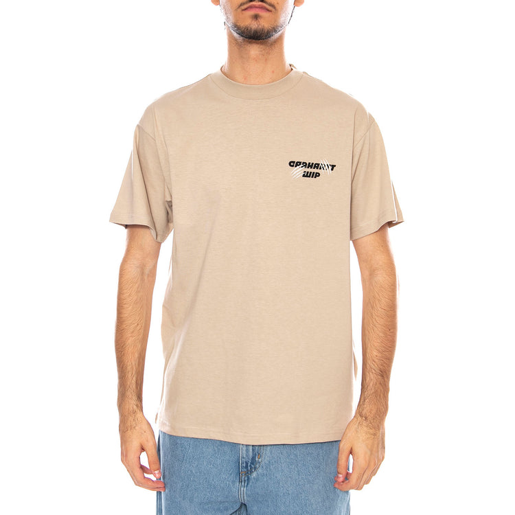 S/S Wiptopia T-Shirt Wall - Maglietta Girocollo Uomo Beige I035492.G1XX . CARHARTT WIP 