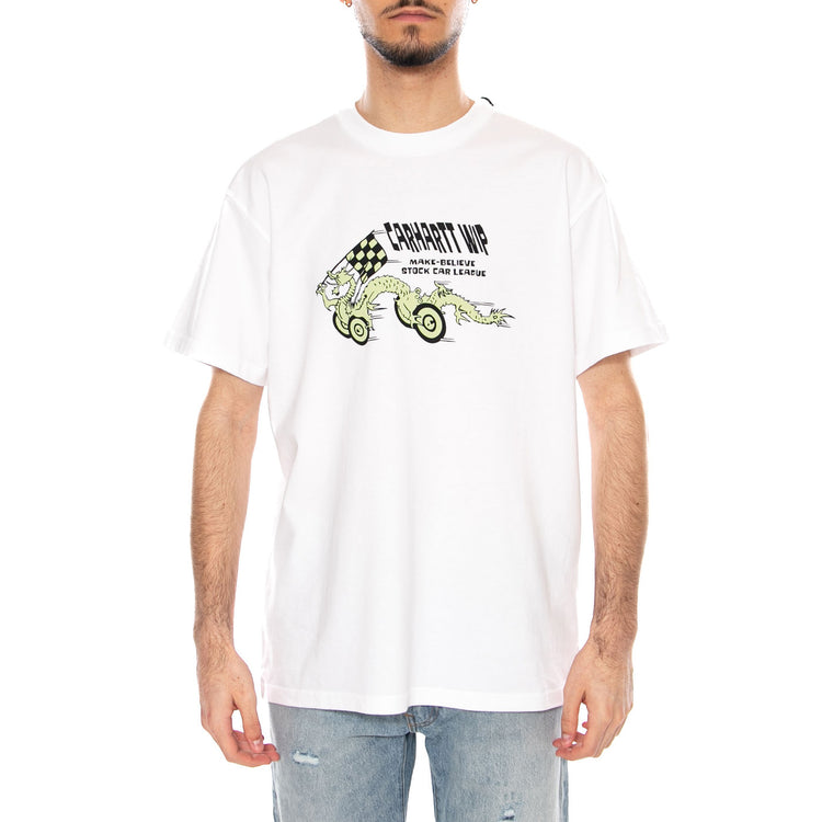 S/S Make Believe League T-S White - Maglietta Girocollo Uomo Bianca I035497.02XX . CARHARTT WIP 