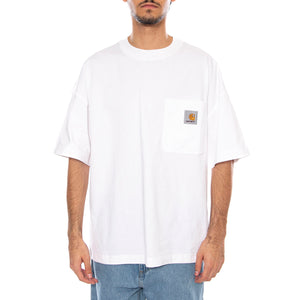S/S Work Pocket T-Shirt White - Maglietta Girocollo Uomo Bianca I035523.02XX . CARHARTT WIP 