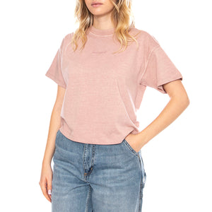 W S/S Benton T-Shirt - Rosa - Maglietta Donna I035528_1NJ_GD . CARHARTT WIP 