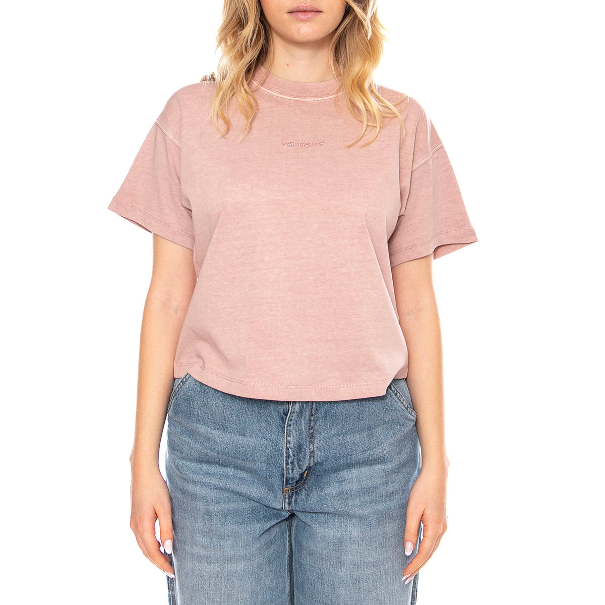 W S/S Benton T-Shirt - Rosa - Maglietta Donna I035528_1NJ_GD . CARHARTT WIP 