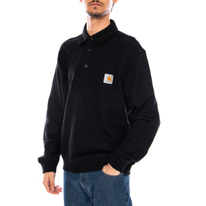 Polo Sweat Black - Polo Maniche Lungjhe Uomo Nera I035532.89XX . CARHARTT WIP 