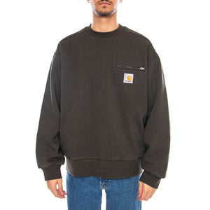 Detroit Sweat Olive - Felpa Girocollo Uomo Verde I035547.4906 . CARHARTT WIP 