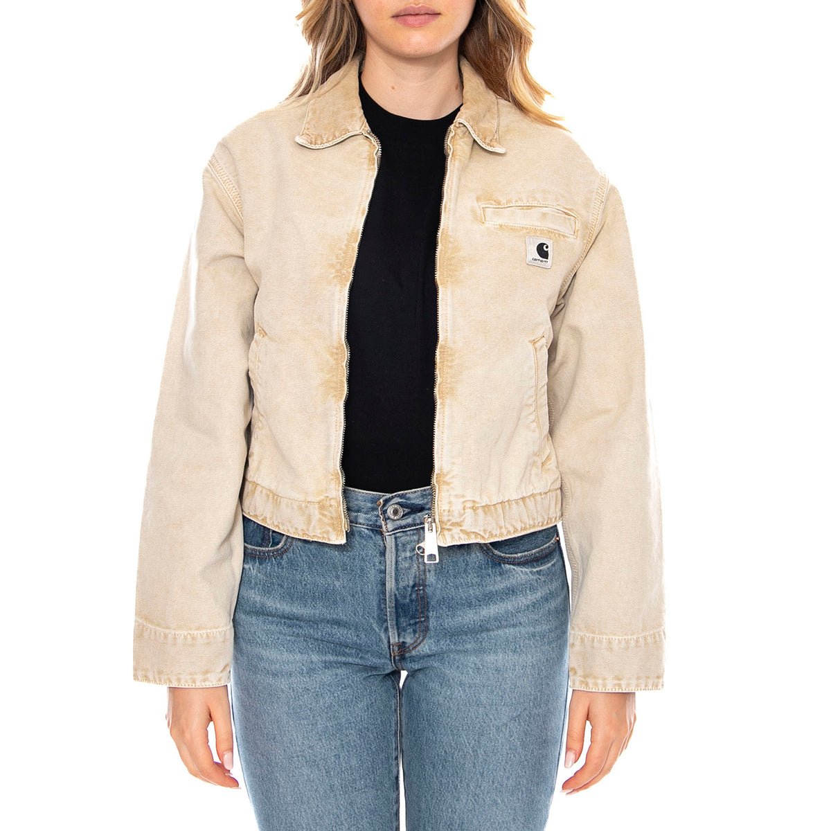 Carhartt WIP W' Emery Jacket Dusty H Brown Chalk Wash -- Giacca Donna I035570.5F.03 . CARHARTT WIP 