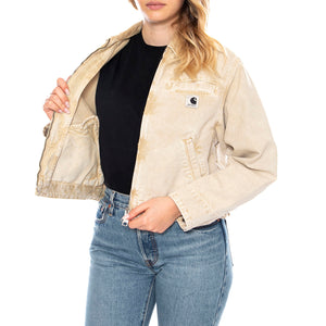 Carhartt WIP W' Emery Jacket Dusty H Brown Chalk Wash -- Giacca Donna I035570.5F.03 . CARHARTT WIP 