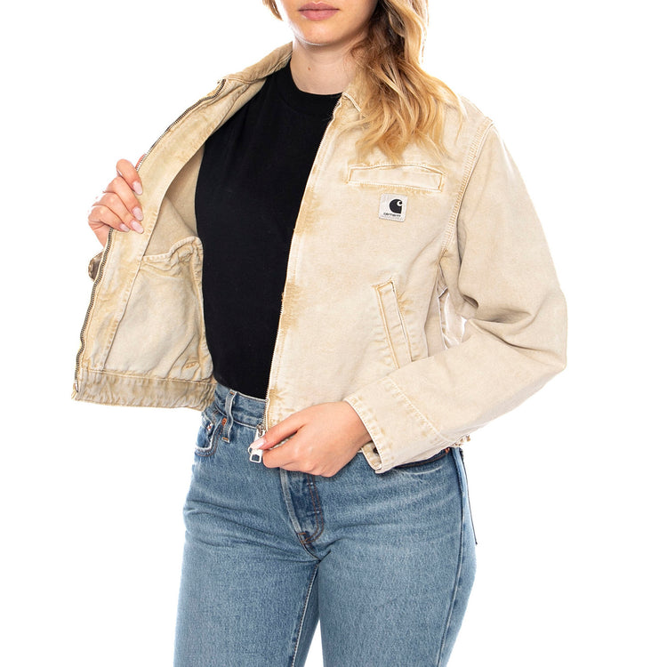 Carhartt WIP W' Emery Jacket Dusty H Brown Chalk Wash -- Giacca Donna I035570.5F.03 . CARHARTT WIP 