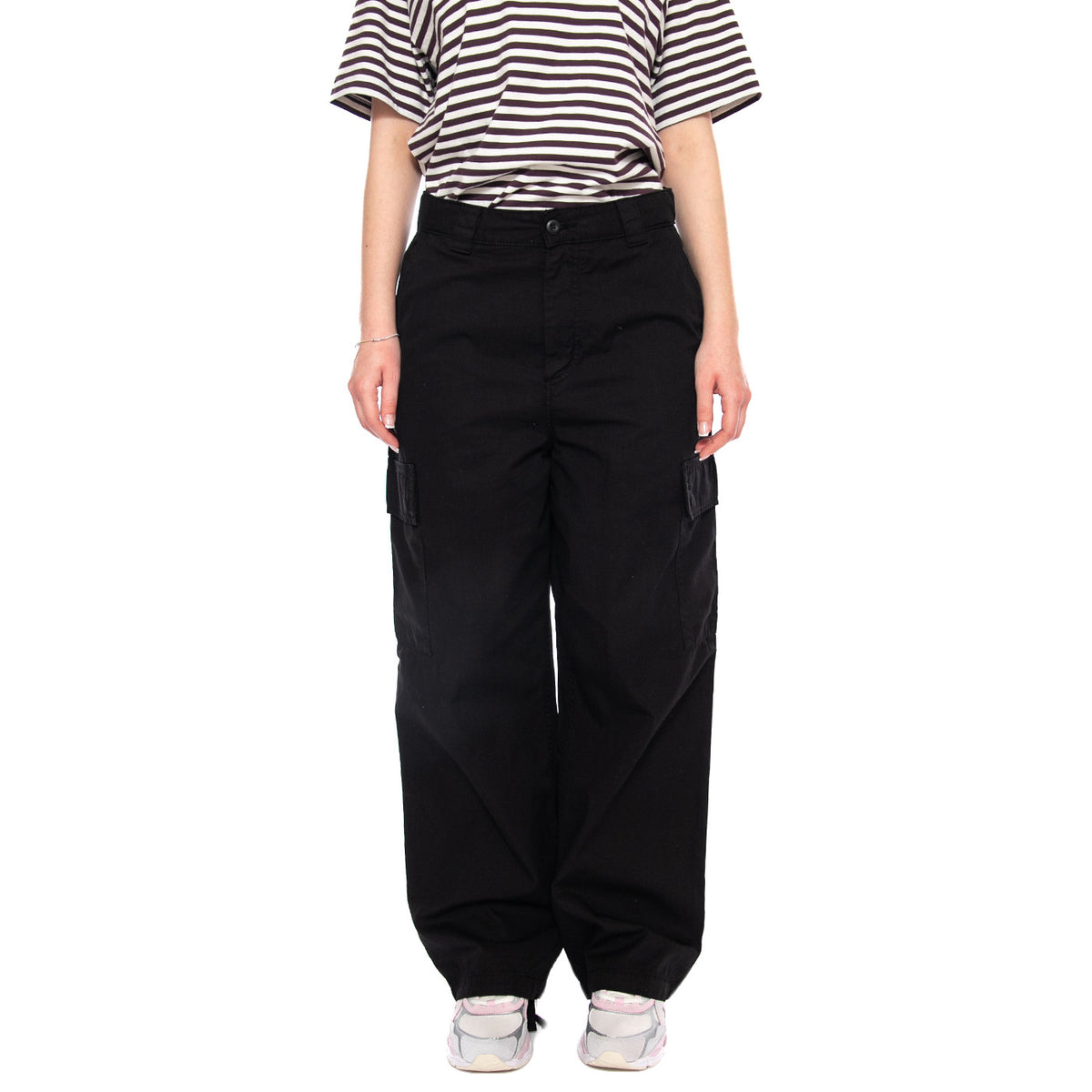 Carhartt WIP Women's Kingston Pant - Pantaloni Donna Neri I035580.89GD . CARHARTT WIP 