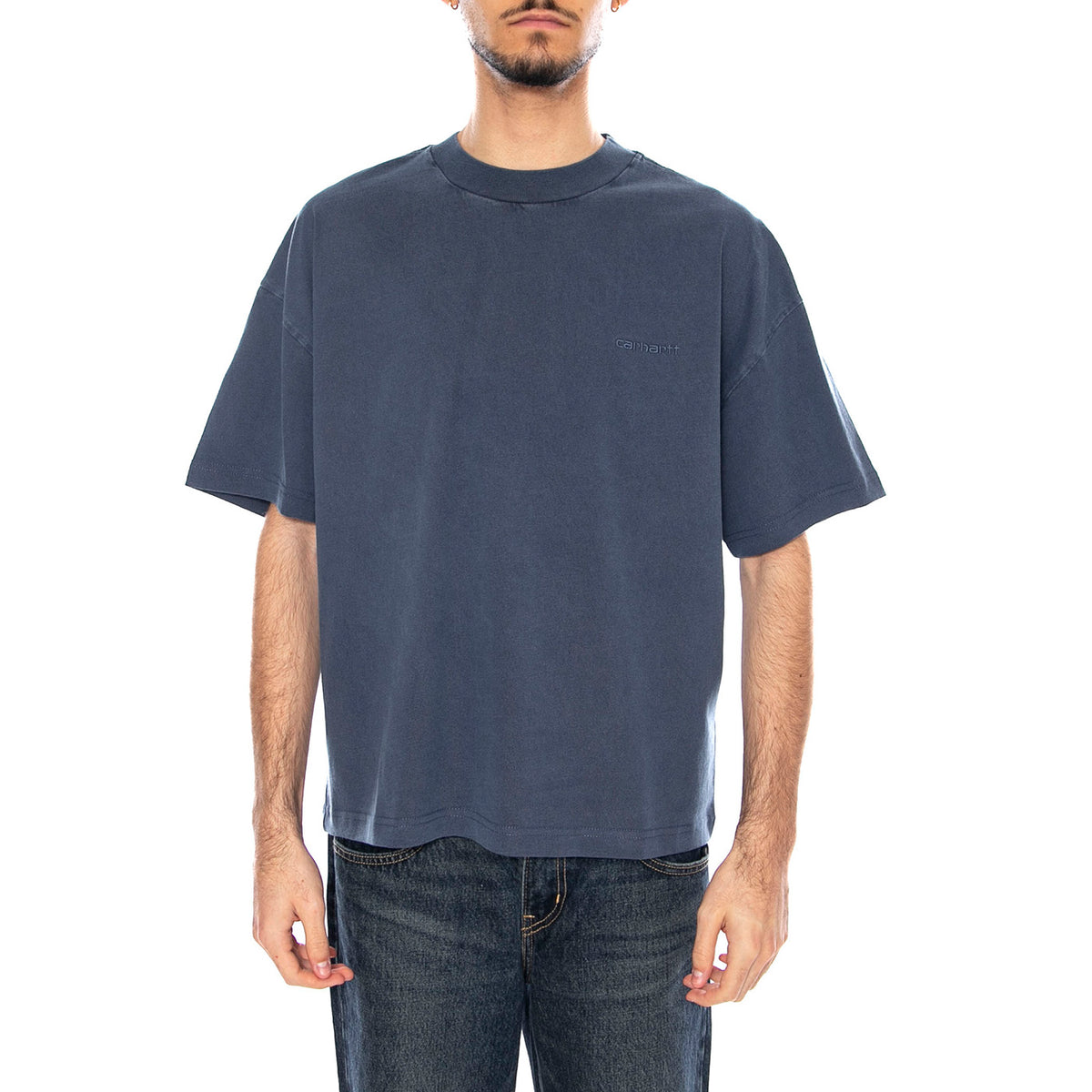 S/S Benton T-Shirt -- Maglietta Uomo Blue I035590.VQGD . CARHARTT WIP 
