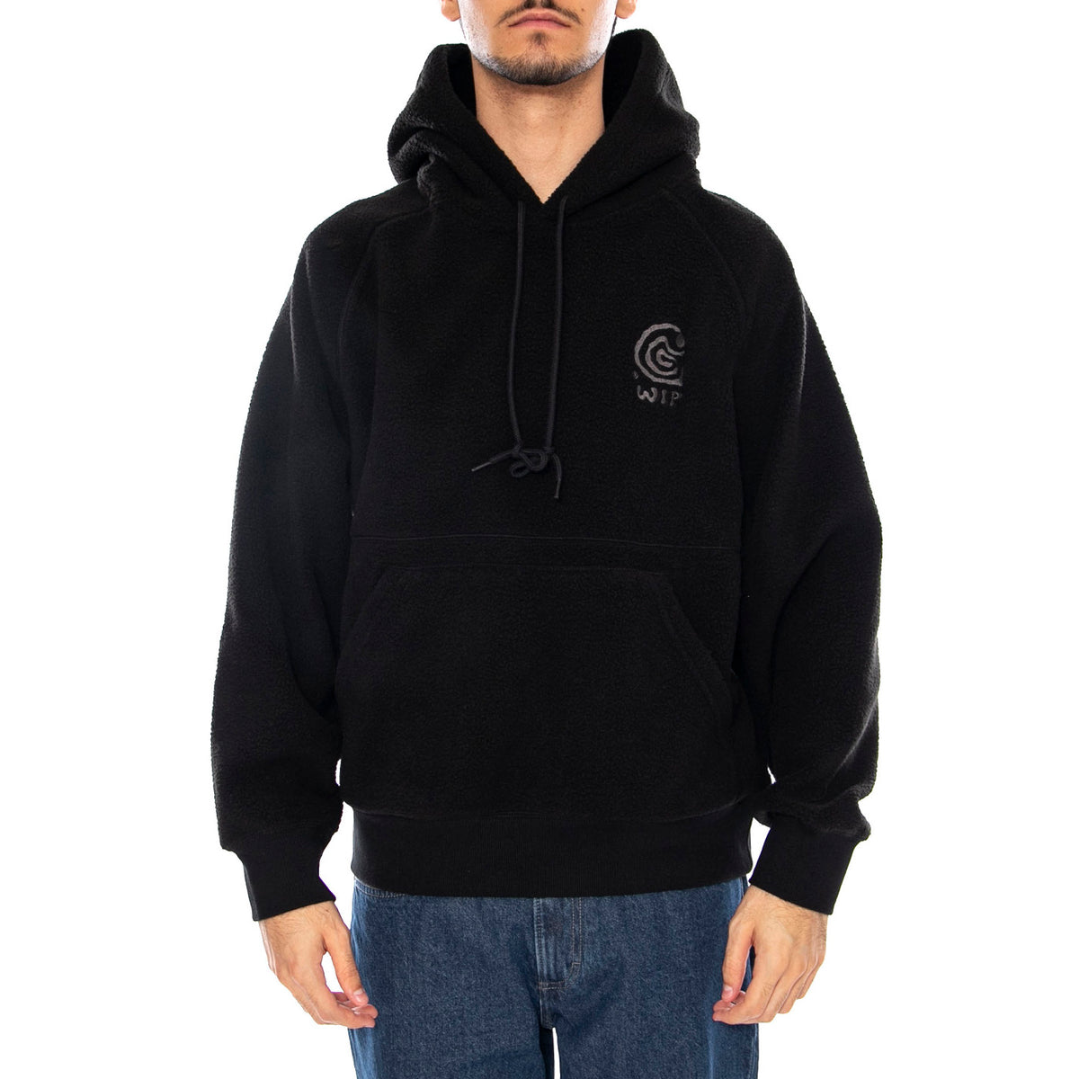 Hooded Helix Sweat Black / Porphyry - Felpa con Cappuccio Uomo Nera I035598.39SXX . CARHARTT WIP 