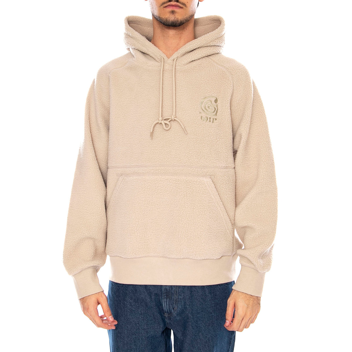 Hooded Helix Sweat Fleur De Sel / Wall - Felpa Cappuccio Uomo Beige<BR/> I035598.3GWXX . CARHARTT WIP 