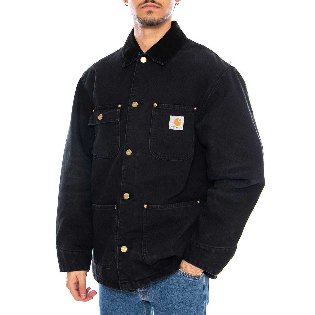 OD Detroit Chore Coat Black / Black - Giacca Uomo Nera I035613.00E4O . CARHARTT WIP 
