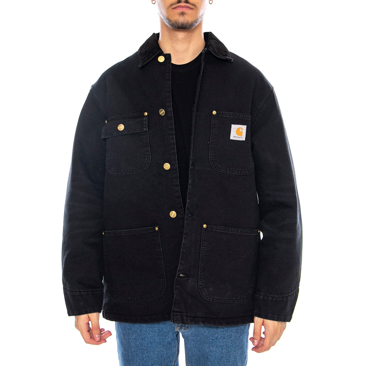 OD Detroit Chore Coat Black / Black - Giacca Uomo Nera I035613.00E4O . CARHARTT WIP 