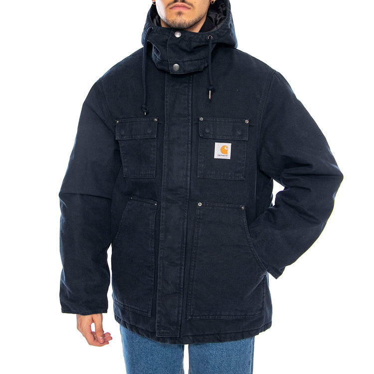 Ambel Coat Deep Night / Deep Night - Giacca con Cappuccio Uomo Blu I035616.3B306 . CARHARTT WIP 