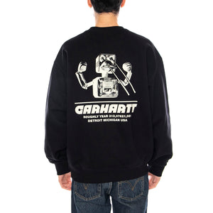 Wiptopia Sweat -- Felpa Uomo Nera I035644.89XX . CARHARTT WIP 