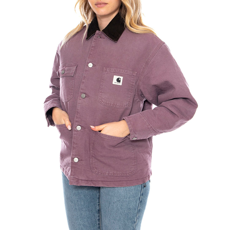W Carhartt OG Michigan Coat - Phlox / Tobacco - Cappotto Donna I035671_3A8_4O . CARHARTT WIP 