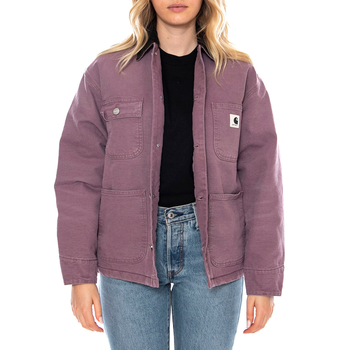 W Carhartt OG Michigan Coat - Phlox / Tobacco - Cappotto Donna I035671_3A8_4O . CARHARTT WIP 