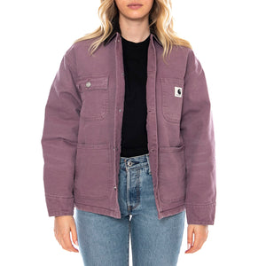 W Carhartt OG Michigan Coat - Phlox / Tobacco - Cappotto Donna I035671_3A8_4O . CARHARTT WIP 