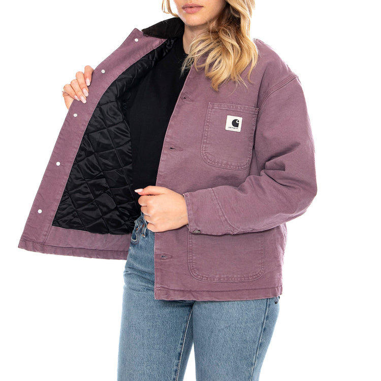W Carhartt OG Michigan Coat - Phlox / Tobacco - Cappotto Donna I035671_3A8_4O . CARHARTT WIP 