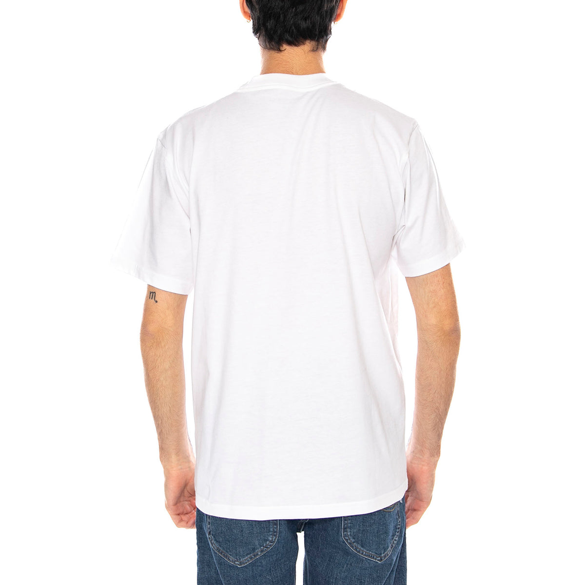 Carhartt WIP Script T-shirt White Black - Maglietta Girocollo Uomo Bianca / Nera I035700-43B5 . CARHARTT WIP 