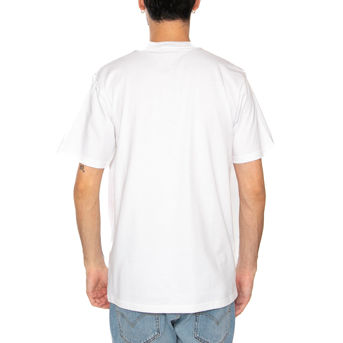 Carhartt WIP Script T-shirt White Black - Maglietta Girocollo Uomo Bianca / Nera I035700-43B5 . CARHARTT WIP 