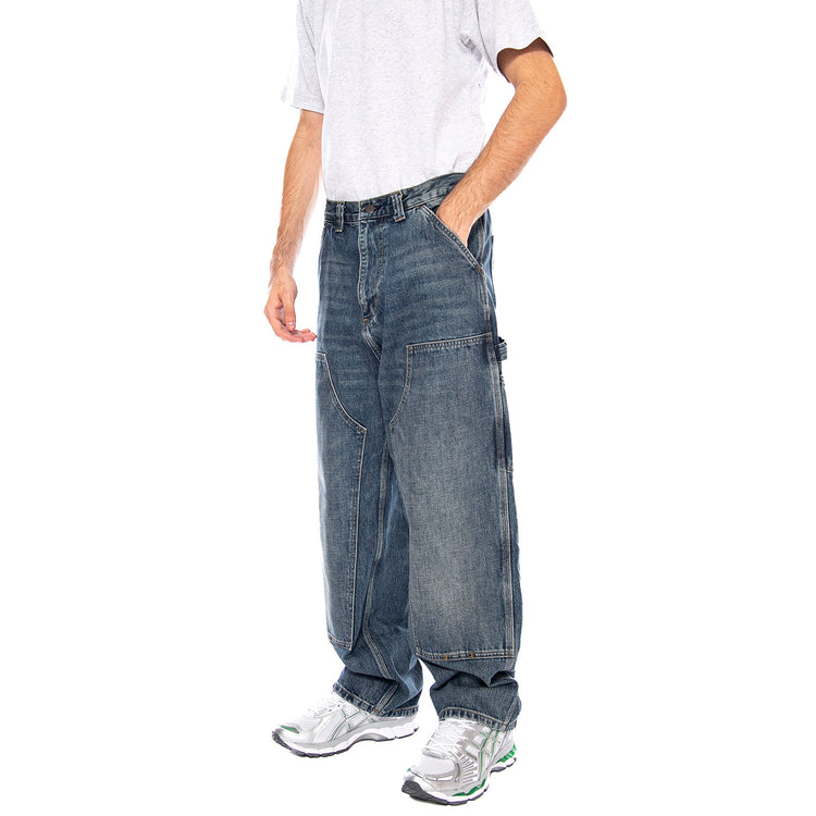 OG Double Knee Pant Blue - Pantaloni Denim Jeans Uomo Blu I035797.014L . CARHARTT WIP 