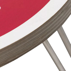Heart Folding Table Scarlet / White - Tavolino con Logo e Gambe Pieghevoli Rosso I035830.3FXXX . CARHARTT WIP 