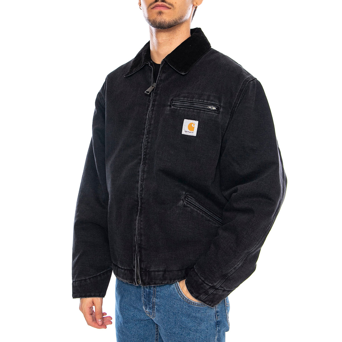 OG Detroit Jacket Black / Black - Giacca Uomo Nera I035878.00E06 . CARHARTT WIP 