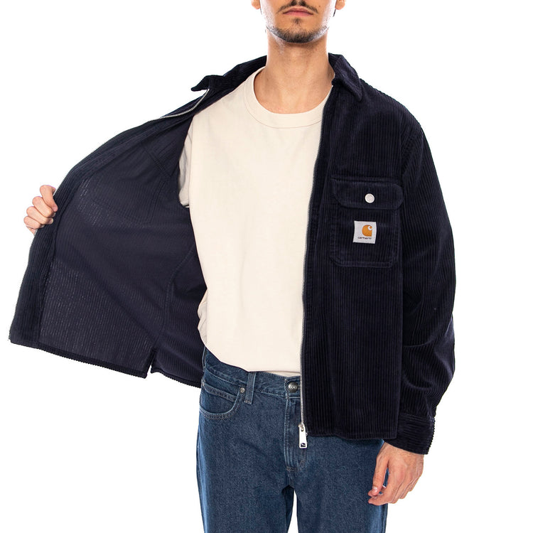 Reynold Shirt Jac Dark Navy - Giacca Uomo Blu Navy I036049.1C02 . CARHARTT WIP 