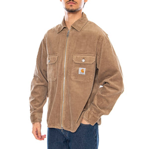 Reynold Shirt Jac Leather - Giacca Uomo Marrone I036049.8Y02 . CARHARTT WIP 