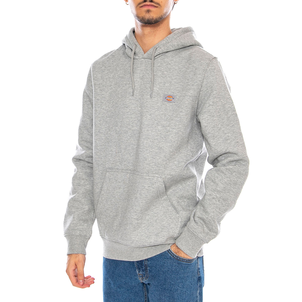 Oakport Hoodie Heather Grey - Felpa con Cappuccio Uomo Grigia DK0A4XCDHG01 . DICKIES 