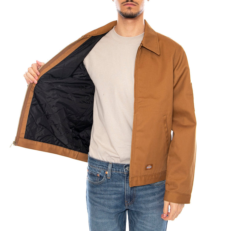 M Lined Eisenhower Jacket -- Giacca Uomo Brown Duck Marrone DK0A4XK40BD1 . DICKIES 
