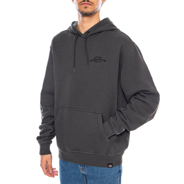 Christiana GD Hoodie Black - Felpa con Cappuccio Uomo Nera DK0A87NQBLK1 . DICKIES 