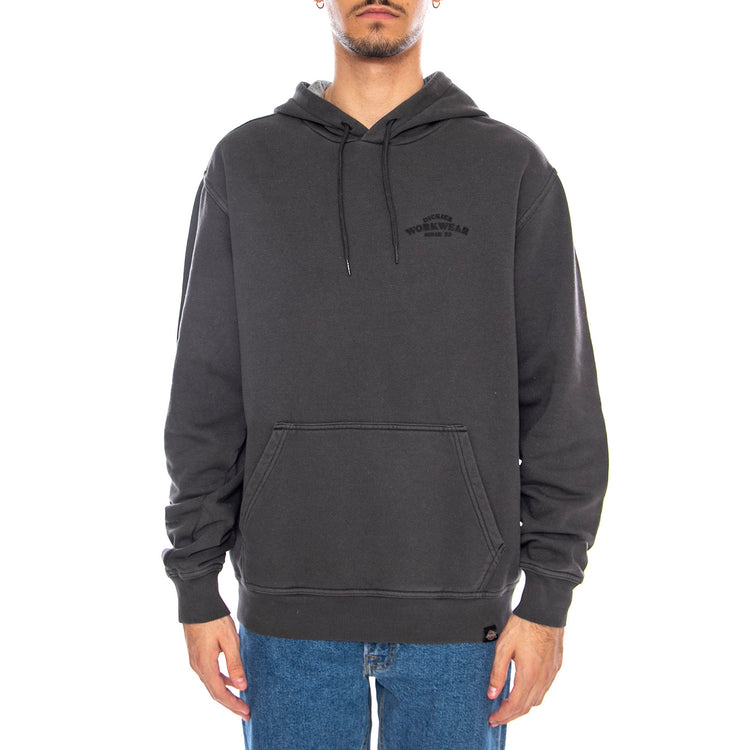 Christiana GD Hoodie Black - Felpa con Cappuccio Uomo Nera DK0A87NQBLK1 . DICKIES 