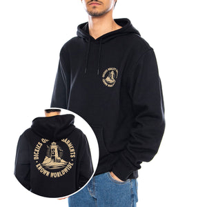 Parrotsville Hoodie Black - Felpa con Cappuccio Uomo Nera DK0A87NRBLK1 . DICKIES 